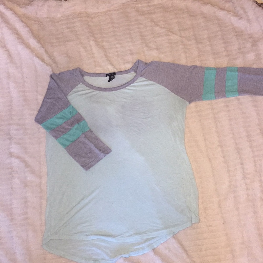 Teal blue skater shirt